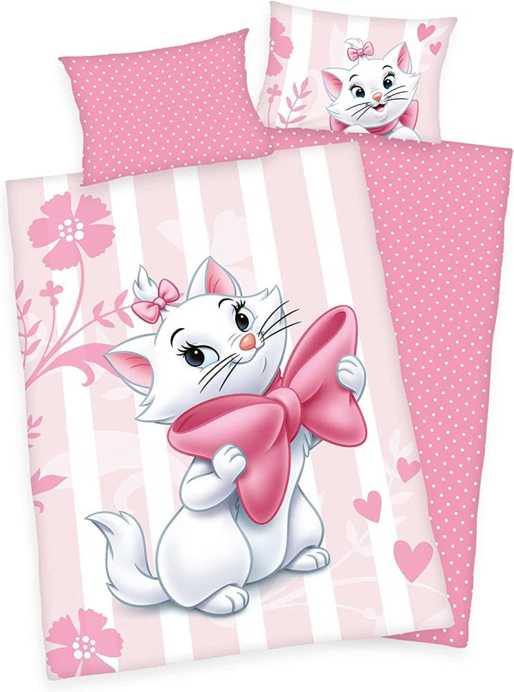 Disney Cat Marie Aristocats Baby Bettwäsche 40 x 60 cm + 100 x 135 cm Bild 1