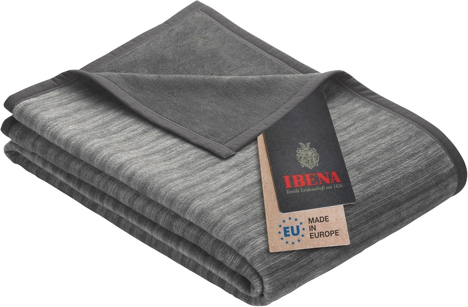 Wohndecke Fano, IBENA, mit Streifen versehen, Kuscheldecke Bild 1