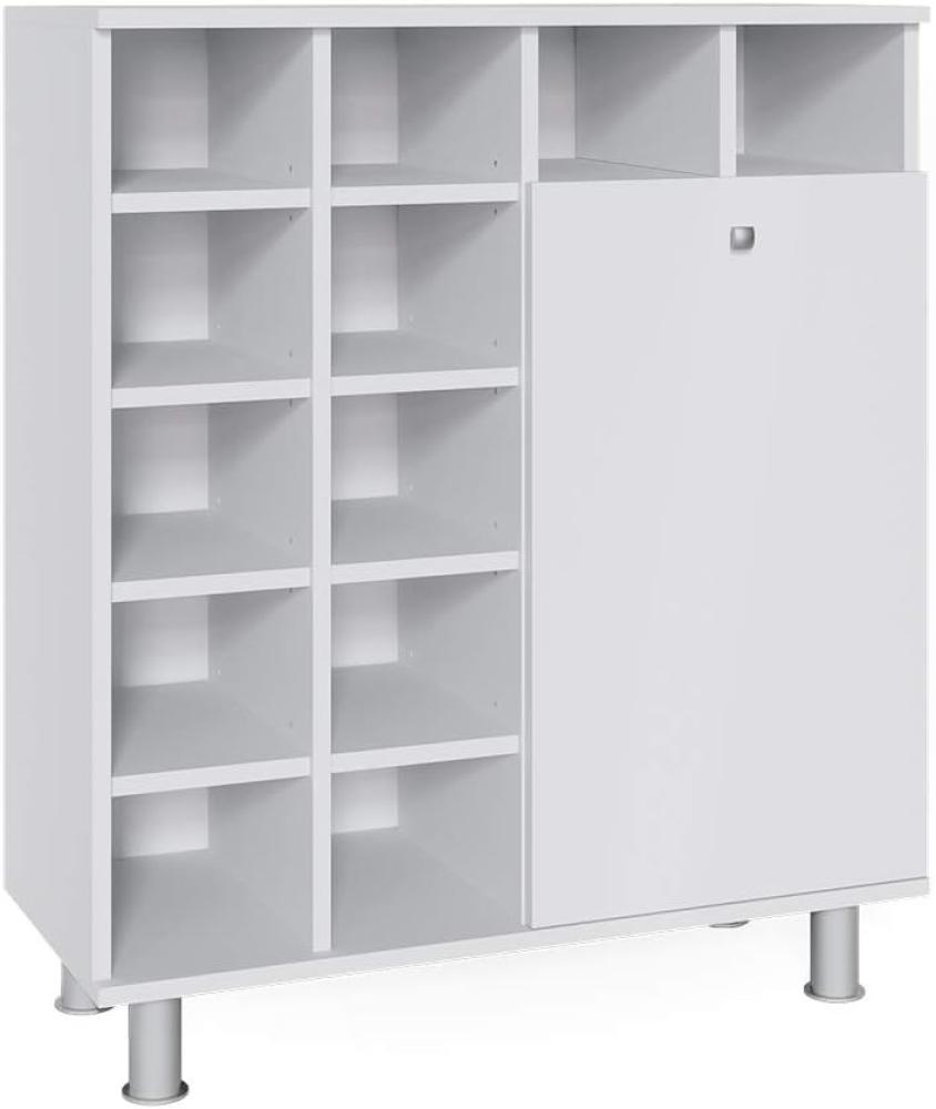 Vicco Wäscheschrank Fynn Badschrank mit Wäschekorb Badezimmerschrank Badmöbel Bild 1