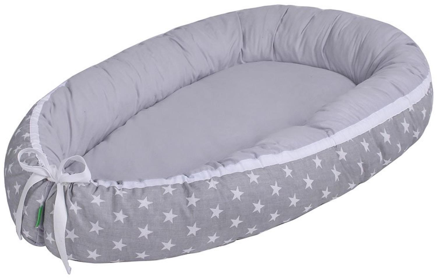 LULANDO Babynest Sterne grau Bild 1