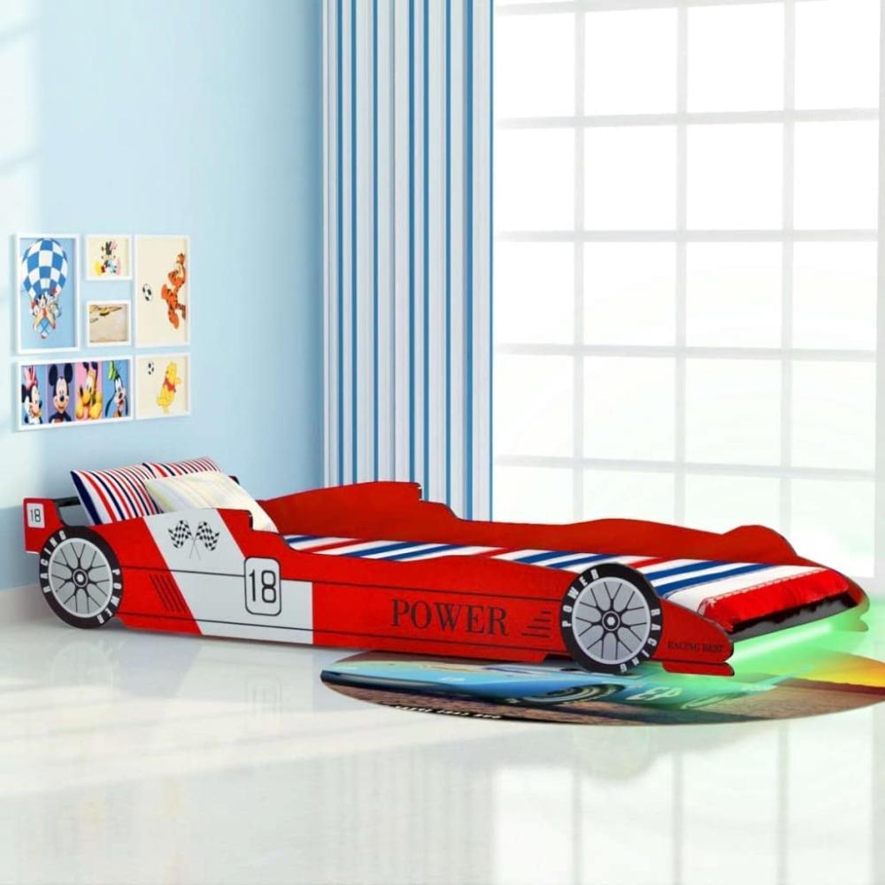 Rennwagenbett >294211< (mit Beleuchtung) in Rot aus MDF - 225 x 94 x 38 cm (LxBxH) Bild 1