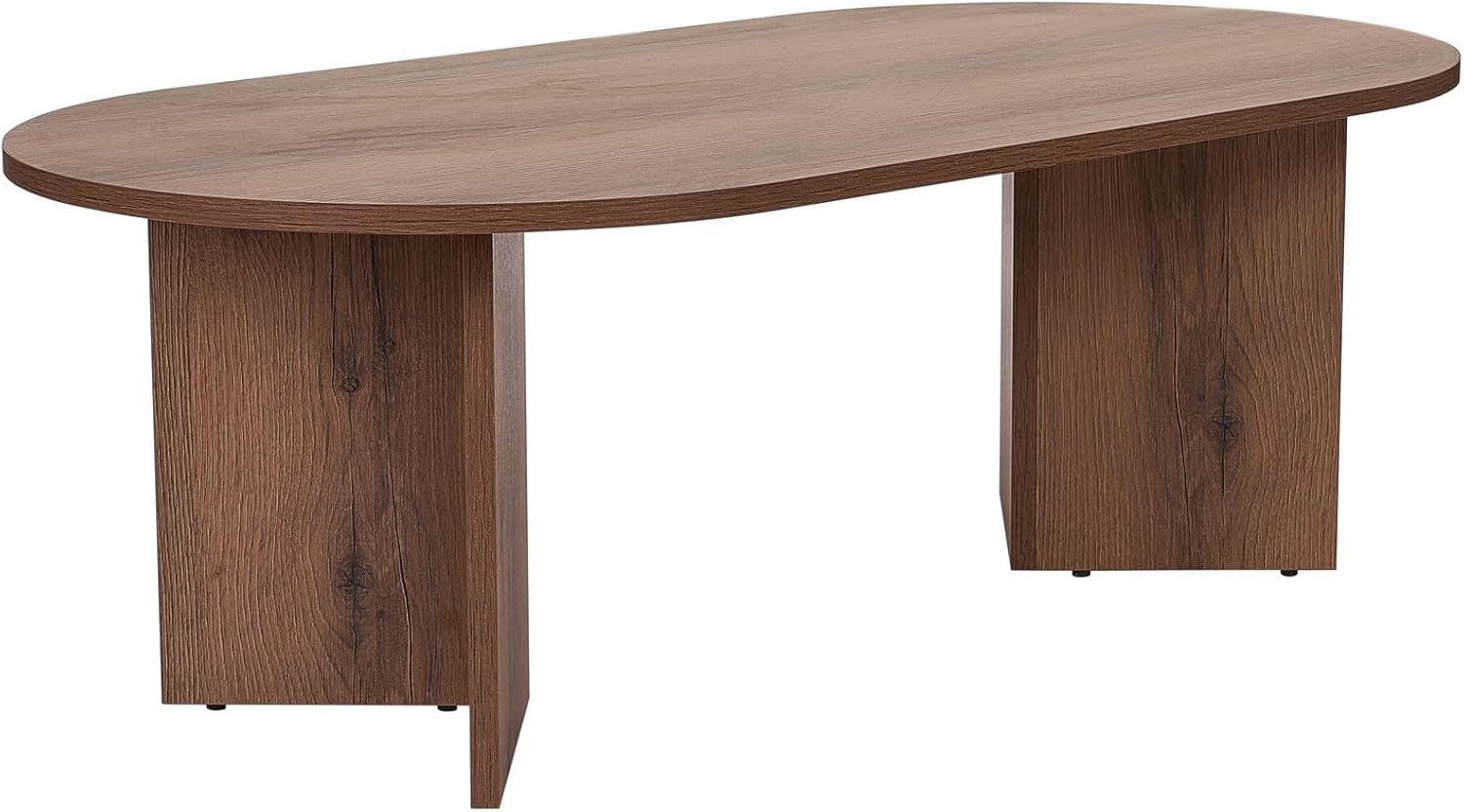 Stylish Walnut Coffee Table, 119 x 60 x 40 cm | 100% Melamine Coated Particle Board, 18 mm Thick | Perfect for Modern Living Rooms & Cozy Spaces Bild 1