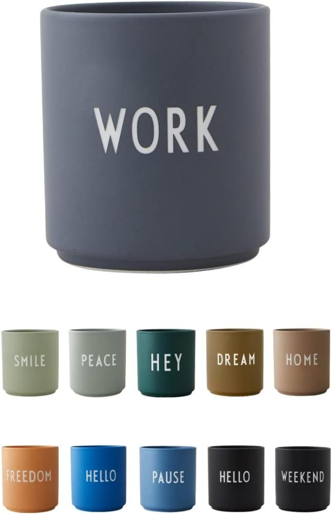 Design Letters Becher Favourite Cup Work Grau 10204100WORK Bild 1