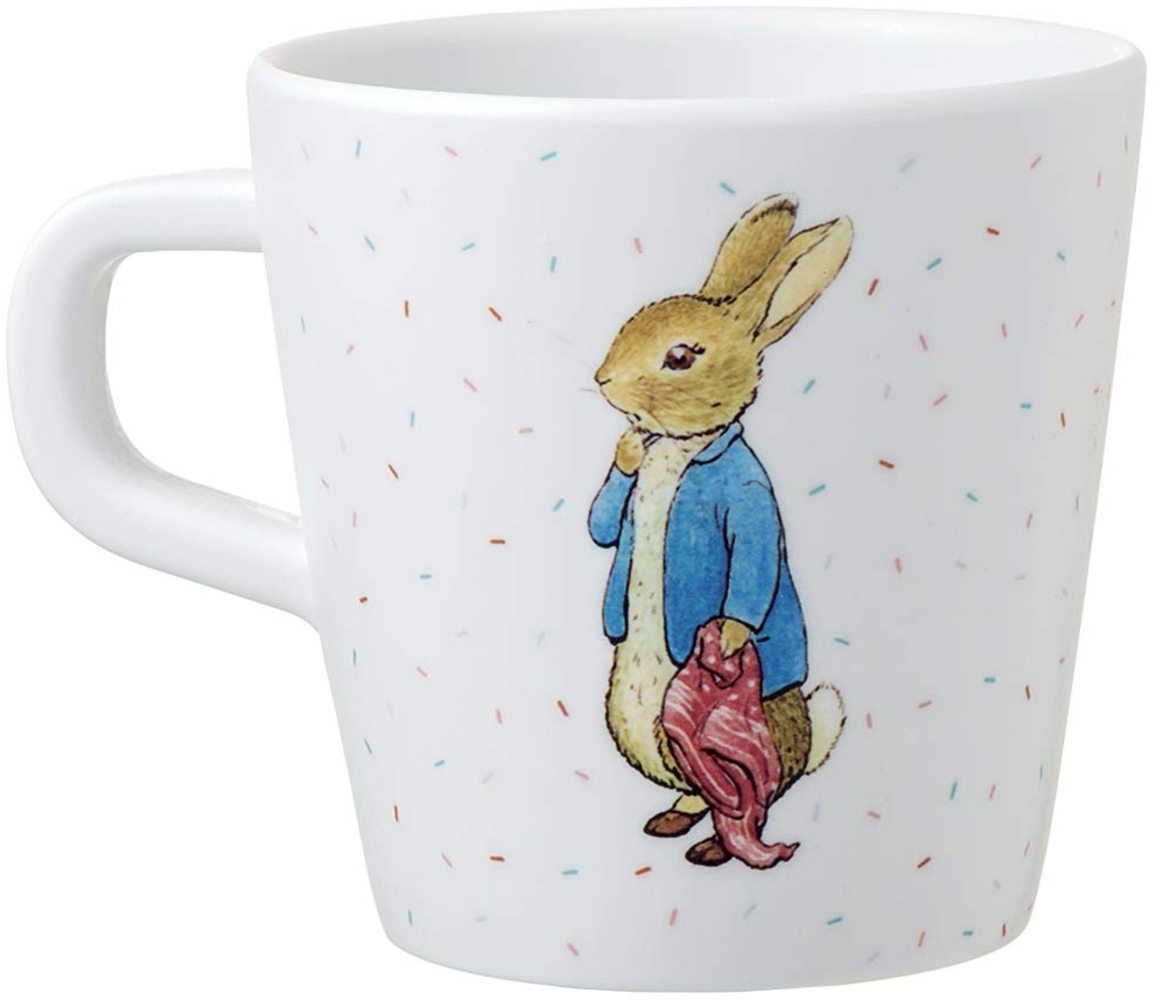 Peter Hase BP913P Ein fröhlicher und farbiger kleiner Becher zum Trinken wie ein großer, mehrfarbig Bild 1