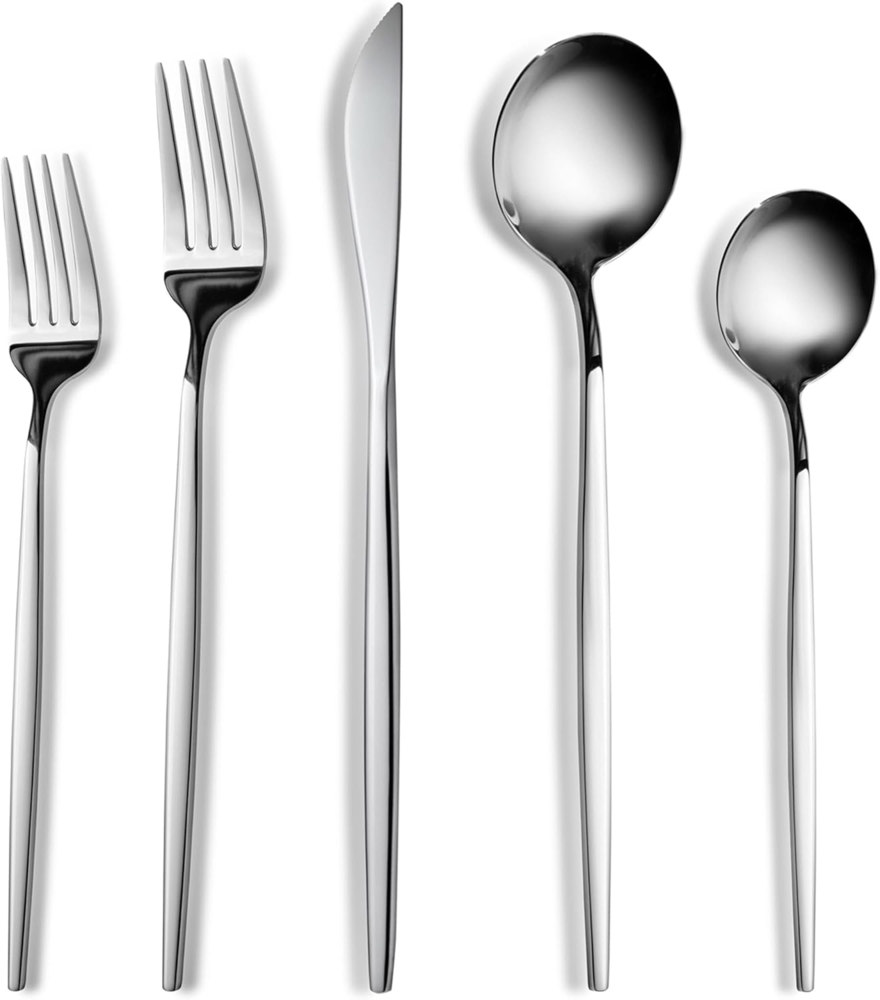 Karaca Besteck-Set Karaca Orion Platin 30-teiliges Besteckset für 6 Personen Stahl (30-tlg), 1 Personen Bild 1