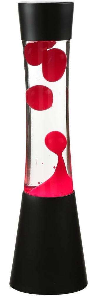 Licht-Erlebnisse Lavalampe RINGO, Warmweiß, Tischlampe rot stilvoll Schlafzimmer G9 mit Leuchtmittel Tischleuchte Bild 1