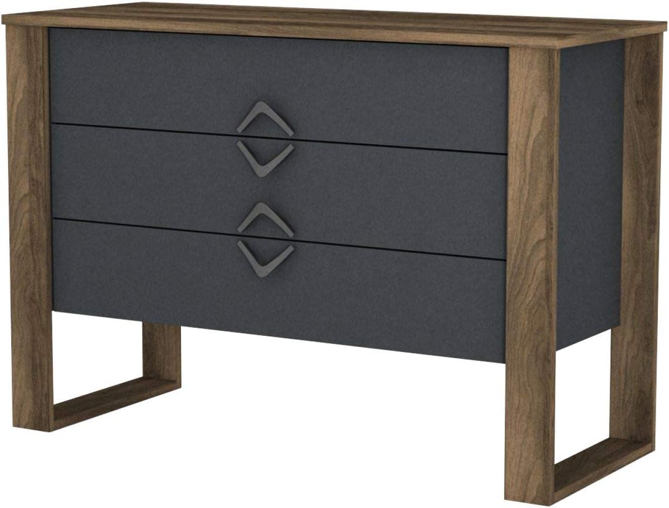 Sideboard Bumerang Walnuss Anthrazit Bild 1