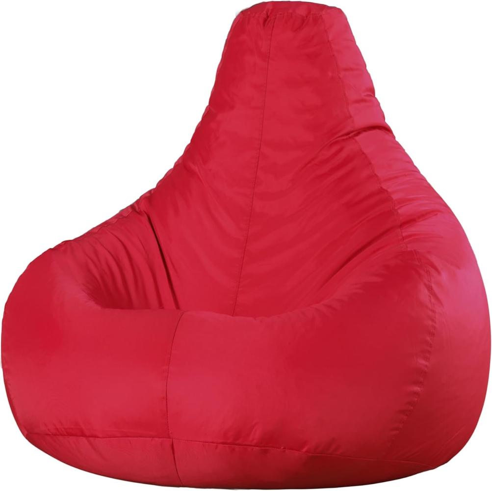 Bean Bag Bazaar Gaming Sitzsack „Recliner“, Gamer Sitzsack für Erwachsene und Kinder, Indoor Outdoor Sitzsack Sessel Gaming mit Füllung (Sitzsack, Rot) Bild 1