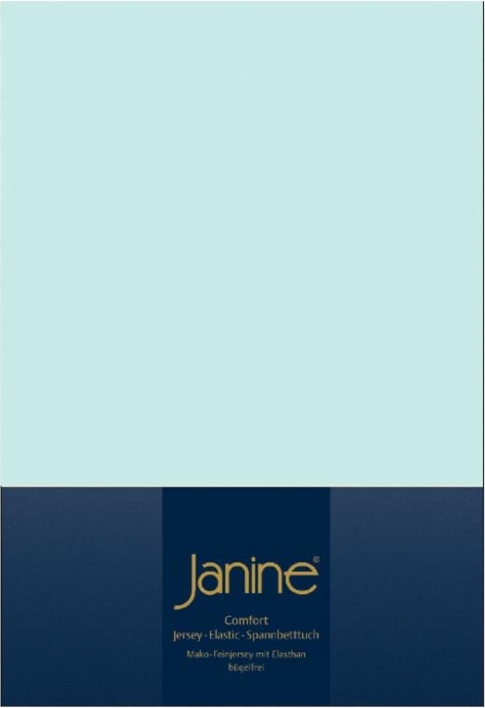 Janine Jersey Elastic Spannbetttuch | 90x190 cm - 100x220 cm | blau Bild 1