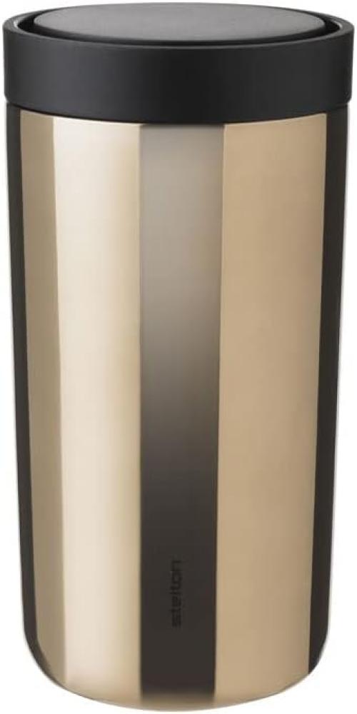 Stelton Thermobecher To Go Click Dark Gold, Isolierbecher, Edelstahl, Kunststoff, 200 ml, 675-41 Bild 1