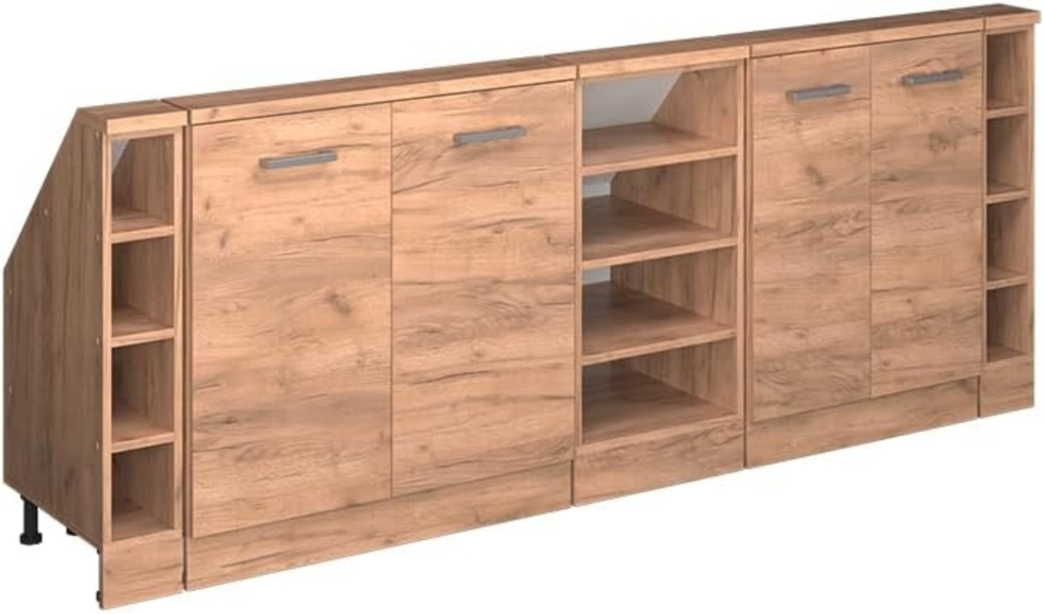 Dachschrägenschrank-Set Rion Goldkraft Eiche 5er Set Vicco Bild 1