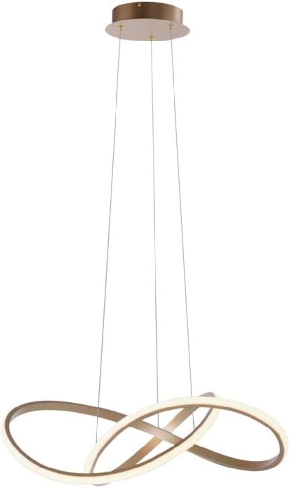 Leuchten Direkt 15402-60 LED Pendelleuchte Maria messing matt dimmbar Bild 1
