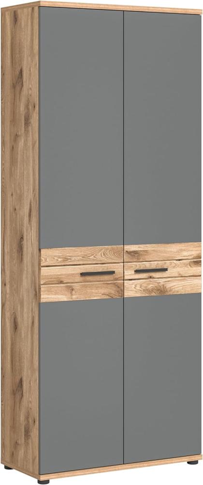 Büroschrank Mason - Nox Oak / Basalt Grau Bild 1