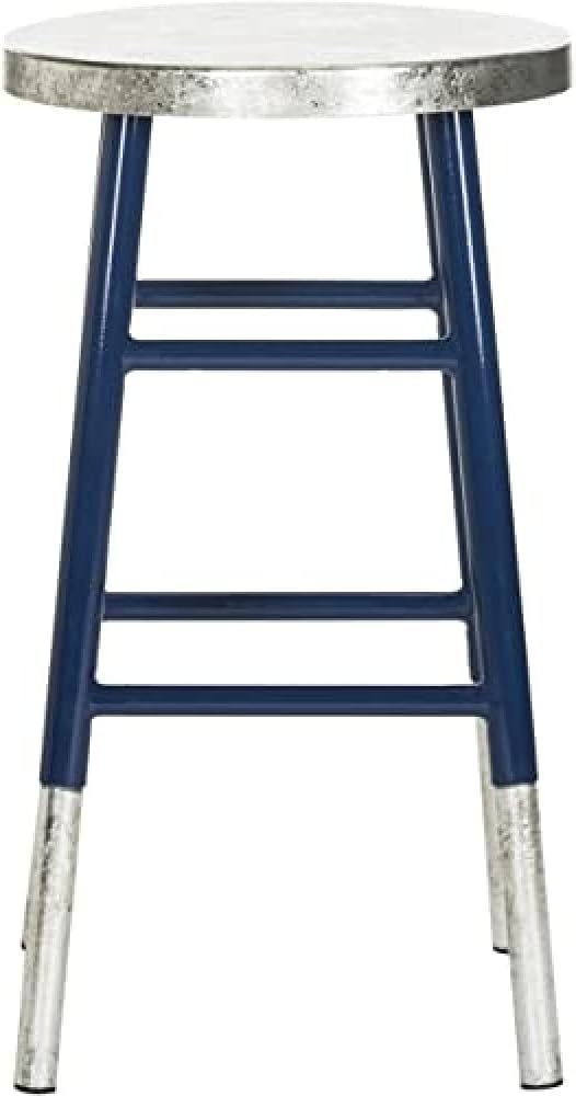 SAFAVIEH Modern Bar & Counter Stool, in Navy and Silver Bild 1