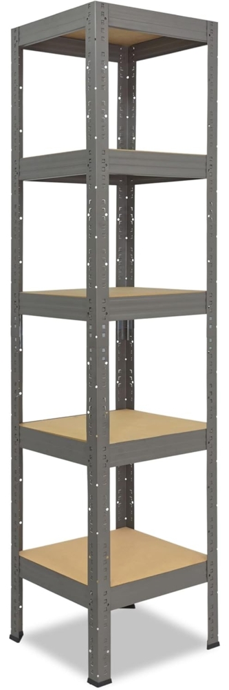 shelfplaza PRO 200x30x30 cm Schwerlastregal in grau mit 5 Böden und 200 kg Traglast pro Boden Bild 1
