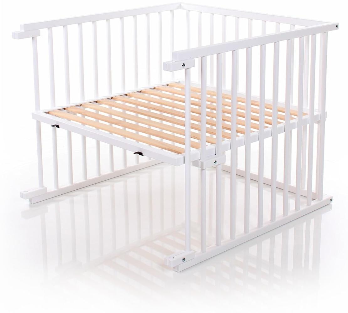 babybay Kinderbett-Umbausatz für babybay Boxspring Comfort Plus, weiß lackiert Bild 1