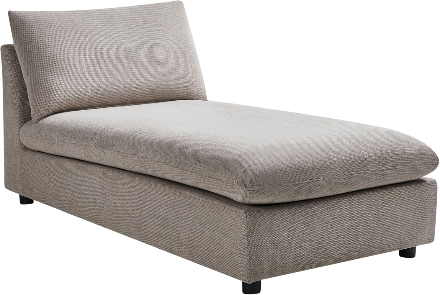 Chaiselongue Stoff taupe VIZILLE Bild 1