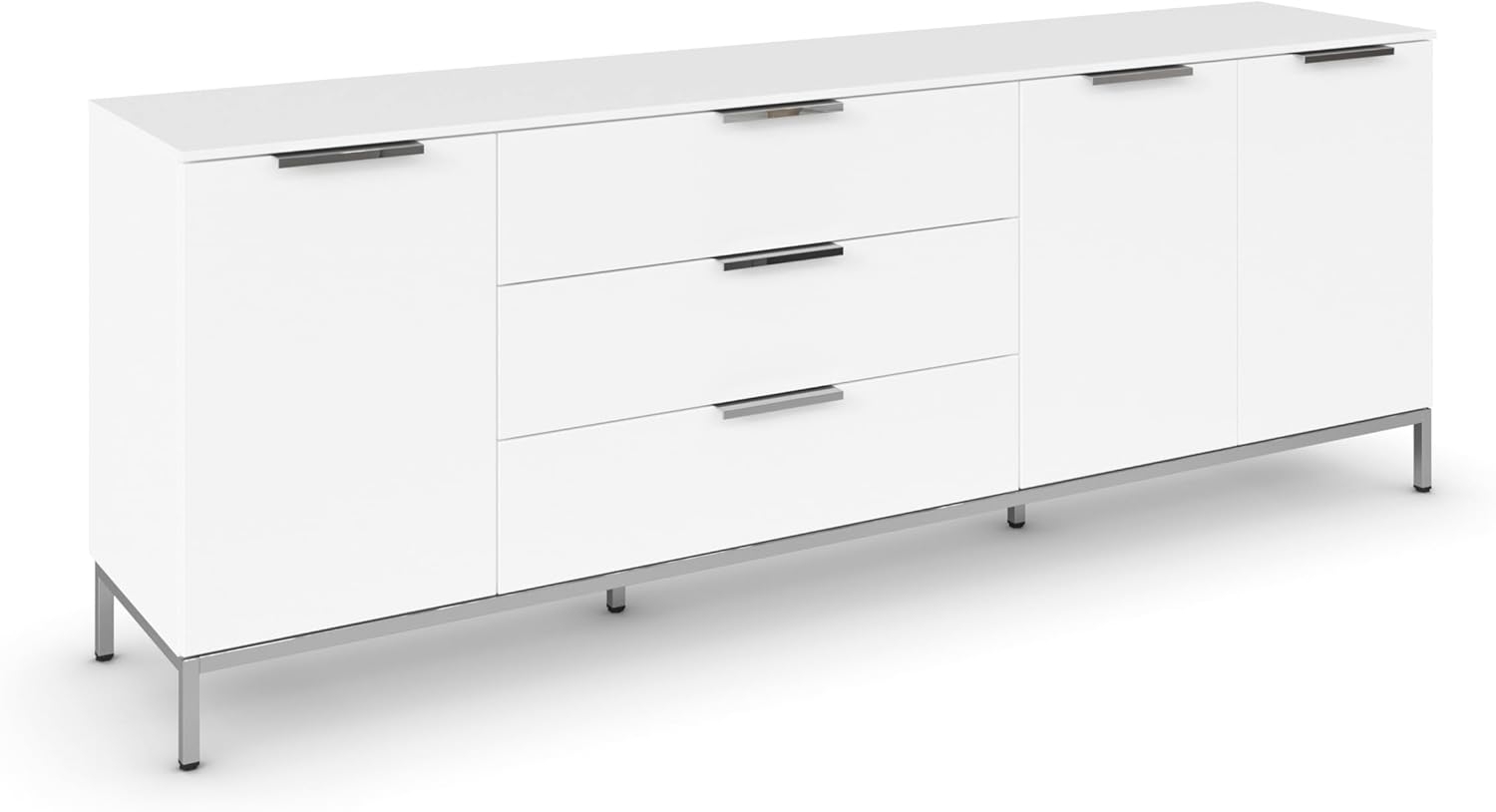 rauch Kombikommode Kommode Türkommode Sideboard Kombikommode FLIPP (Breite 200 cm mit 2 Einlegeböden), 3-türig mit 3 Schubladen und Soft-Close-Funktion Bild 1