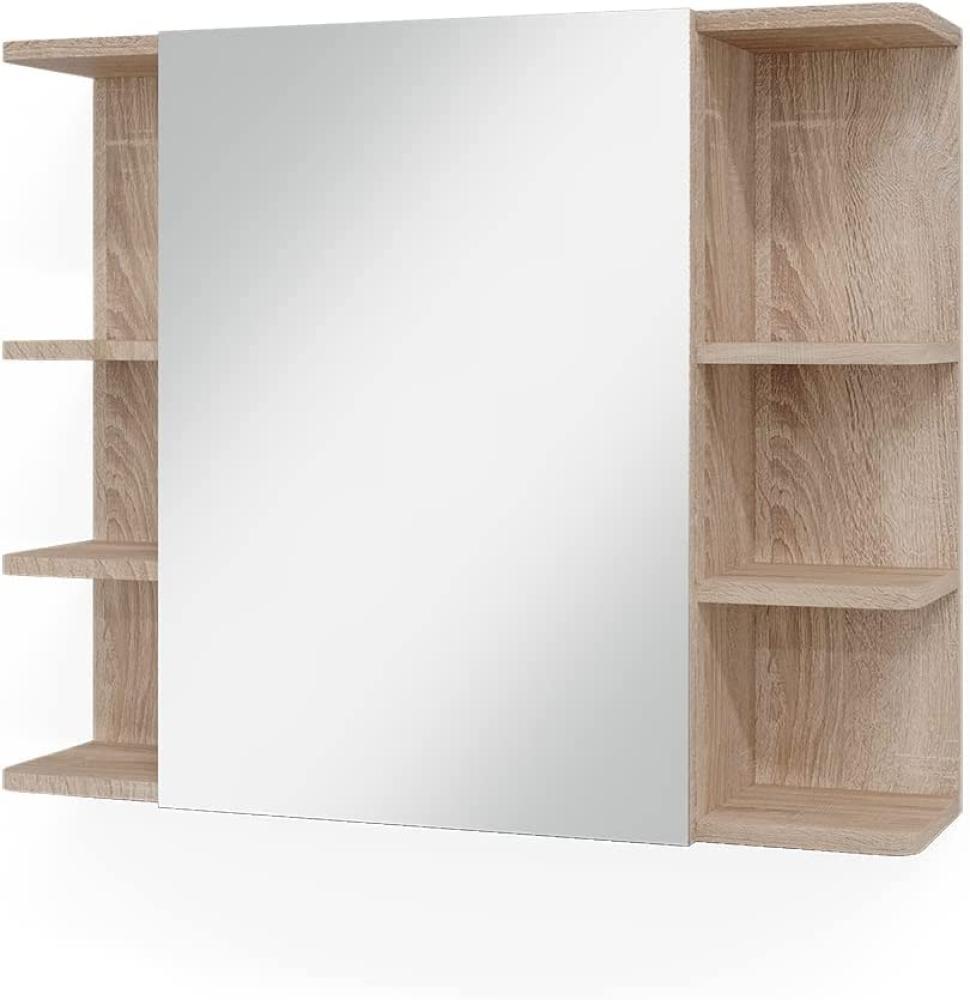 Vicco Spiegelschrank Badspiegel Wandspiegel Fynn Sonoma 80x64 cm modern Spiegel Badmöbel Bild 1