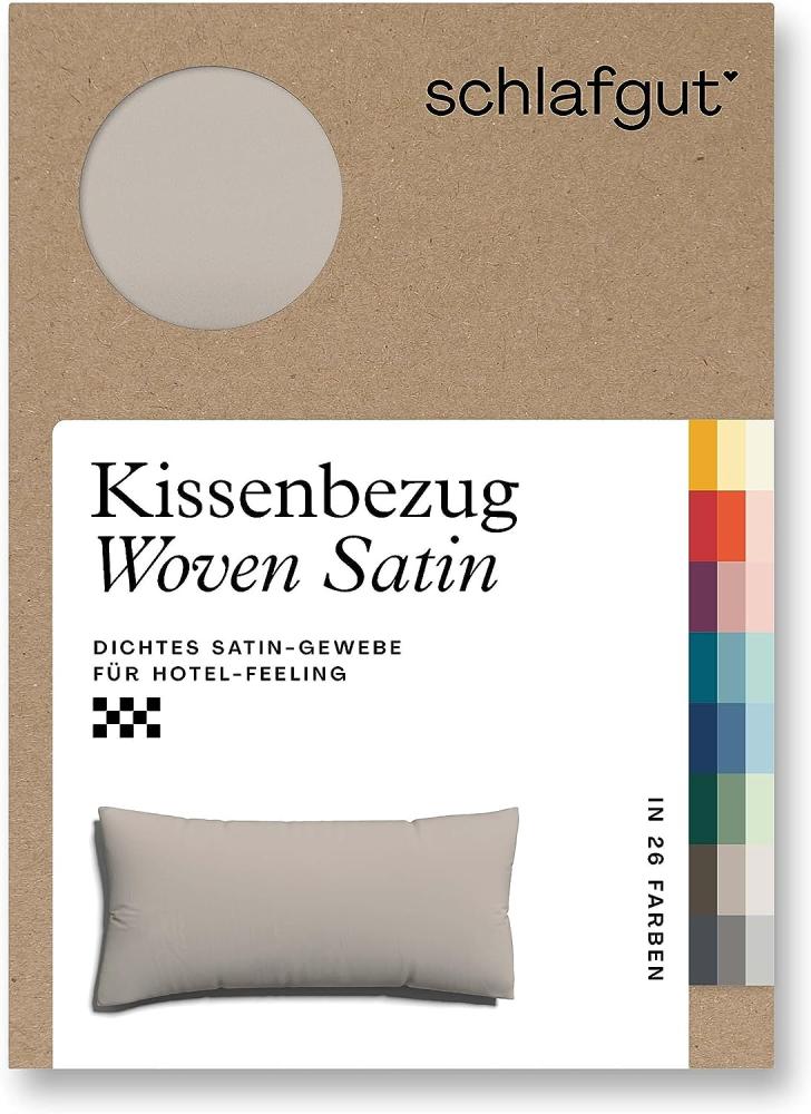 Schlafgut Kissenbezug Woven Satin aus Mako-Baumwolle, langlebig, pflegeleicht, dicht gewebt, (1 Stück), Kissenhülle mit Reißverschluss, passender Bettbezug erhältlich Bild 1