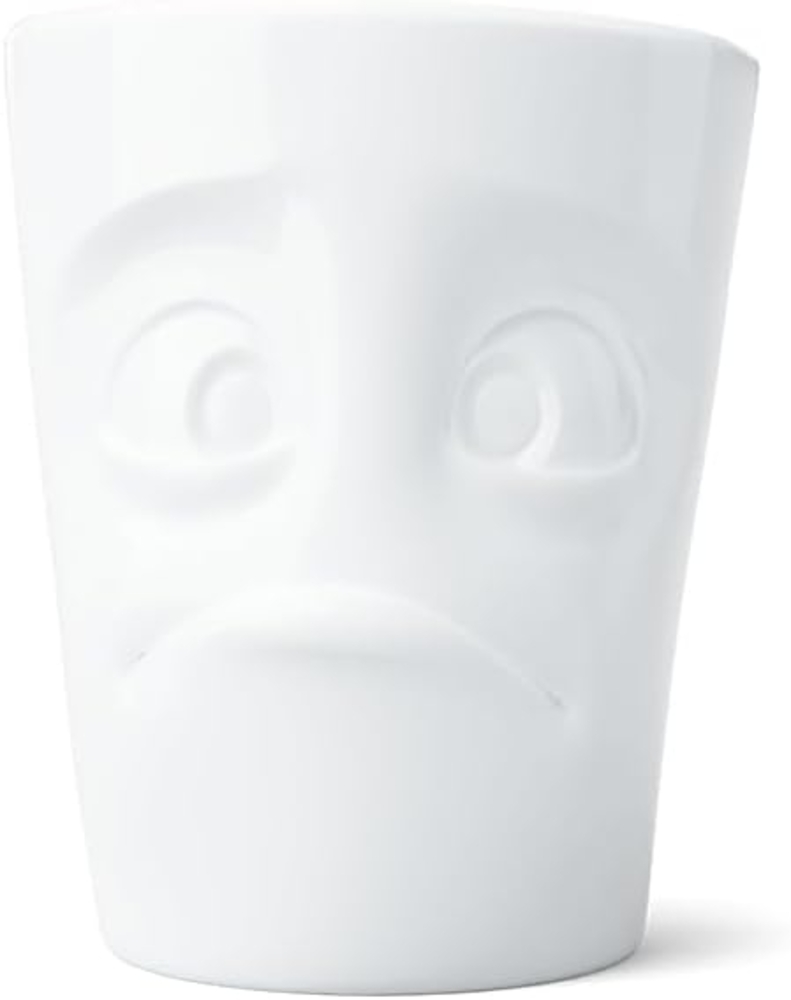 Schmunzel Henkelbecher verdutzt in weiß 350ml Bild 1