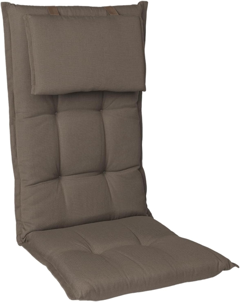 Prato Polsterauflage Sesselauflage Gartenstuhl PE 50 x 100 x 8 cm Rot / Schwarz Bild 1