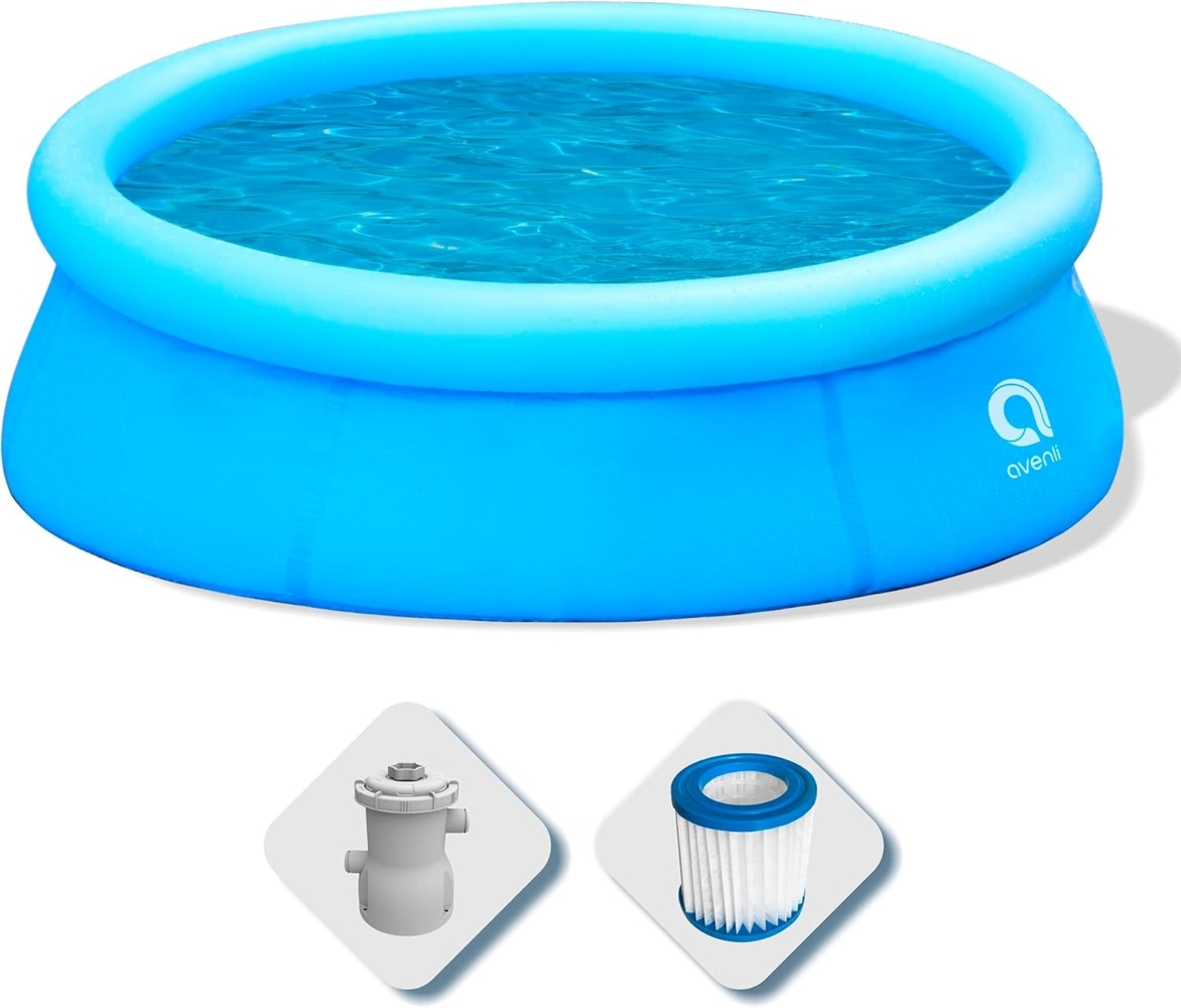 Avenli Pool-Set, rund, Blau Bild 1