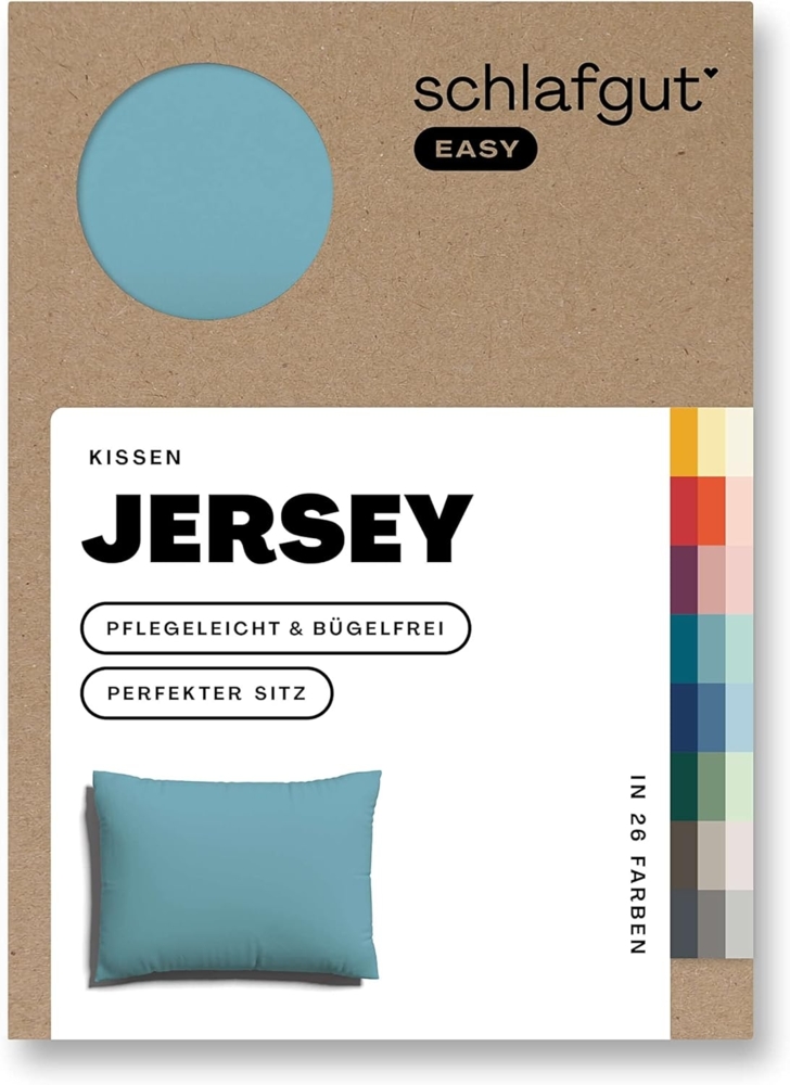 Schlafgut Kissenbezug EASY Jersey, (1 Stück), Kissenhülle mit Reißverschluss, weich und saugfähig, Kissenbezug Bild 1