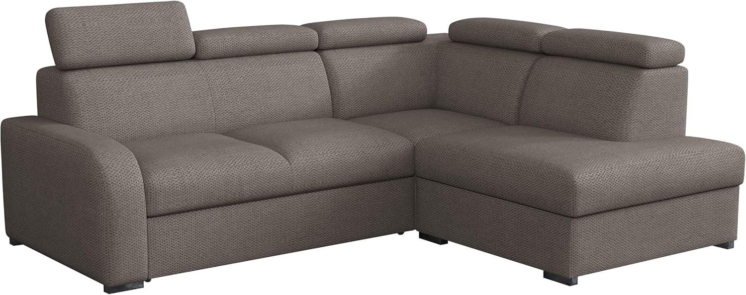 Ecksofa Apollo 2rRLXp mit Schlaffunktion und Bettkasten (Farbe: Crown 04, Seite: Rechts 2R+R+LXP) Bild 1