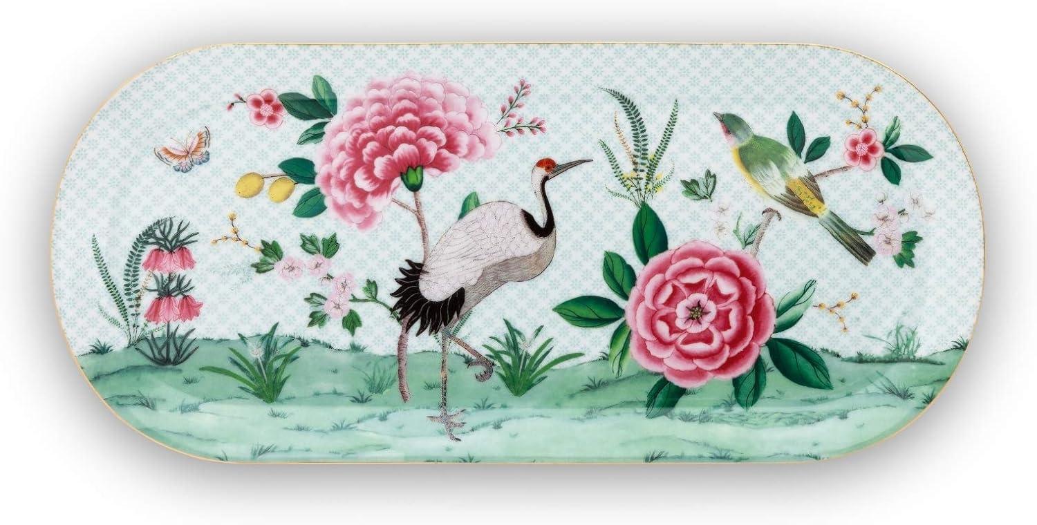 PIP STUDIO Blushing Birds Tortenplatte white 33 x 15 cm Bild 1