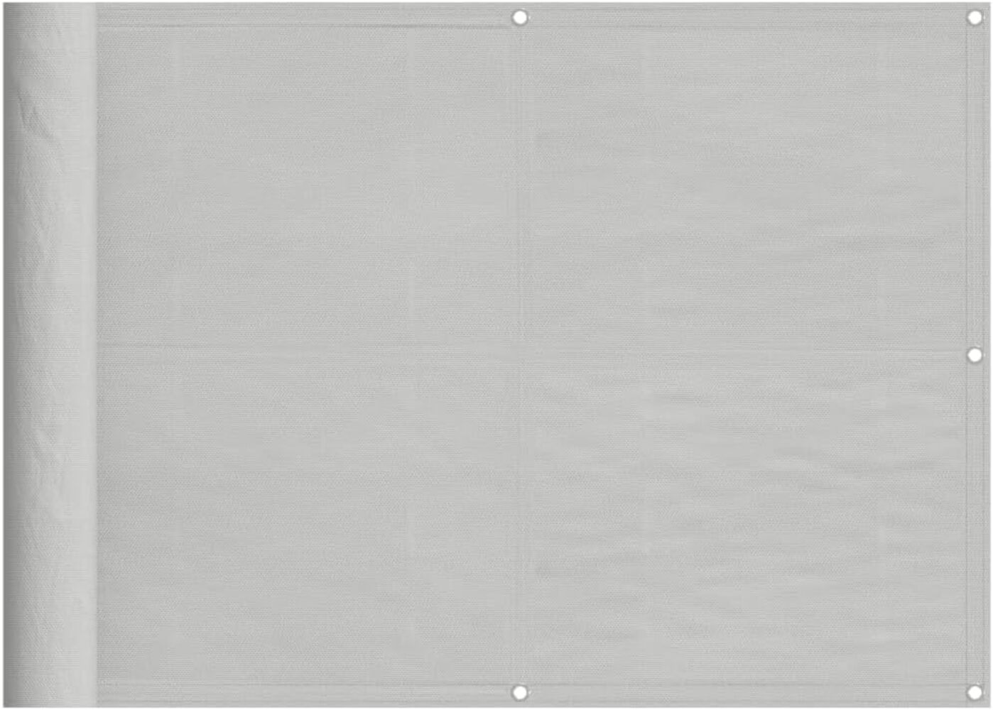 Balkon-Sichtschutz Hellgrau 75x800 cm 100 % Polyester-Oxford Bild 1