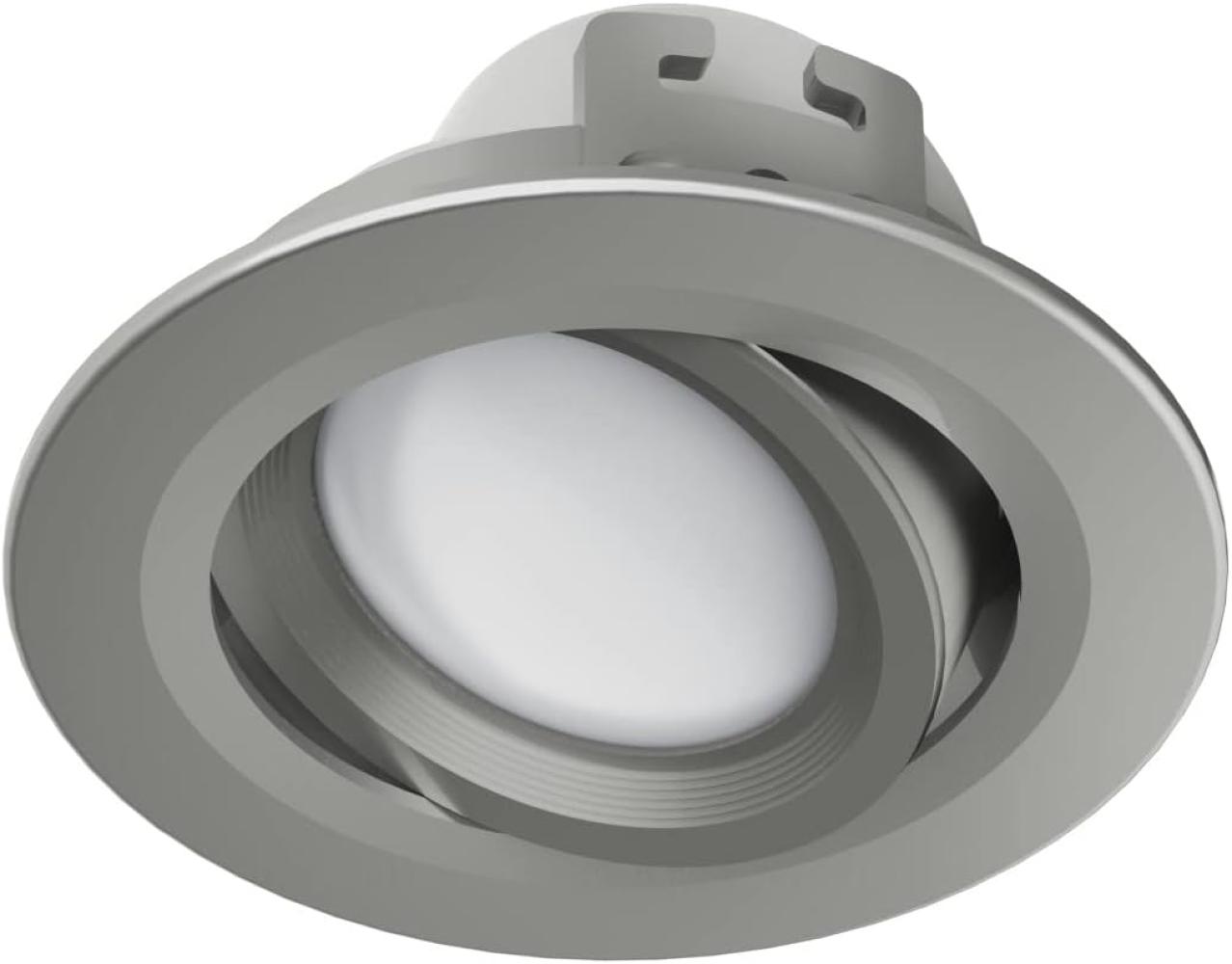 Hama WLAN LED Built-In Spotlight 5 W for Voice / App Control Adjustable satin-nickel Bild 1