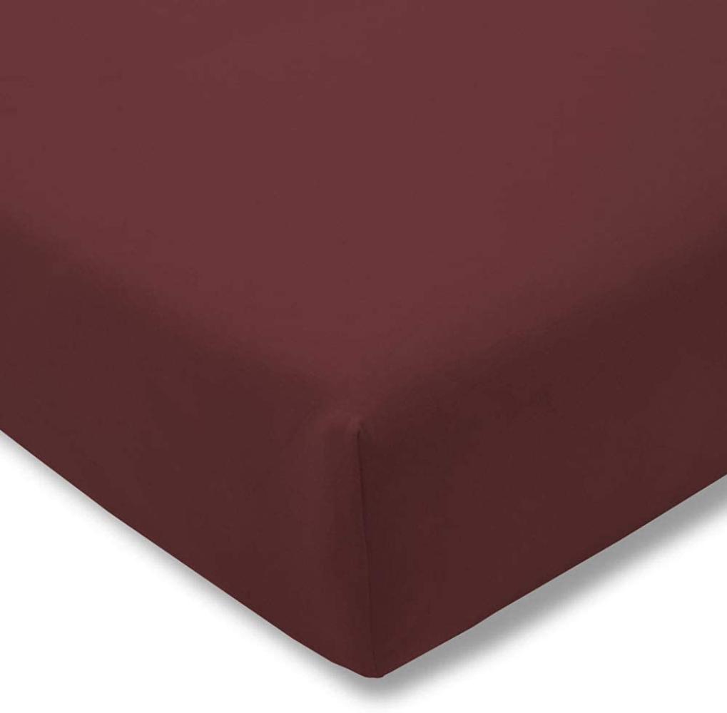 Estella Zwirnjersey Spannbetttuch 180/200 - 200/220 cm mauve (065) Bild 1