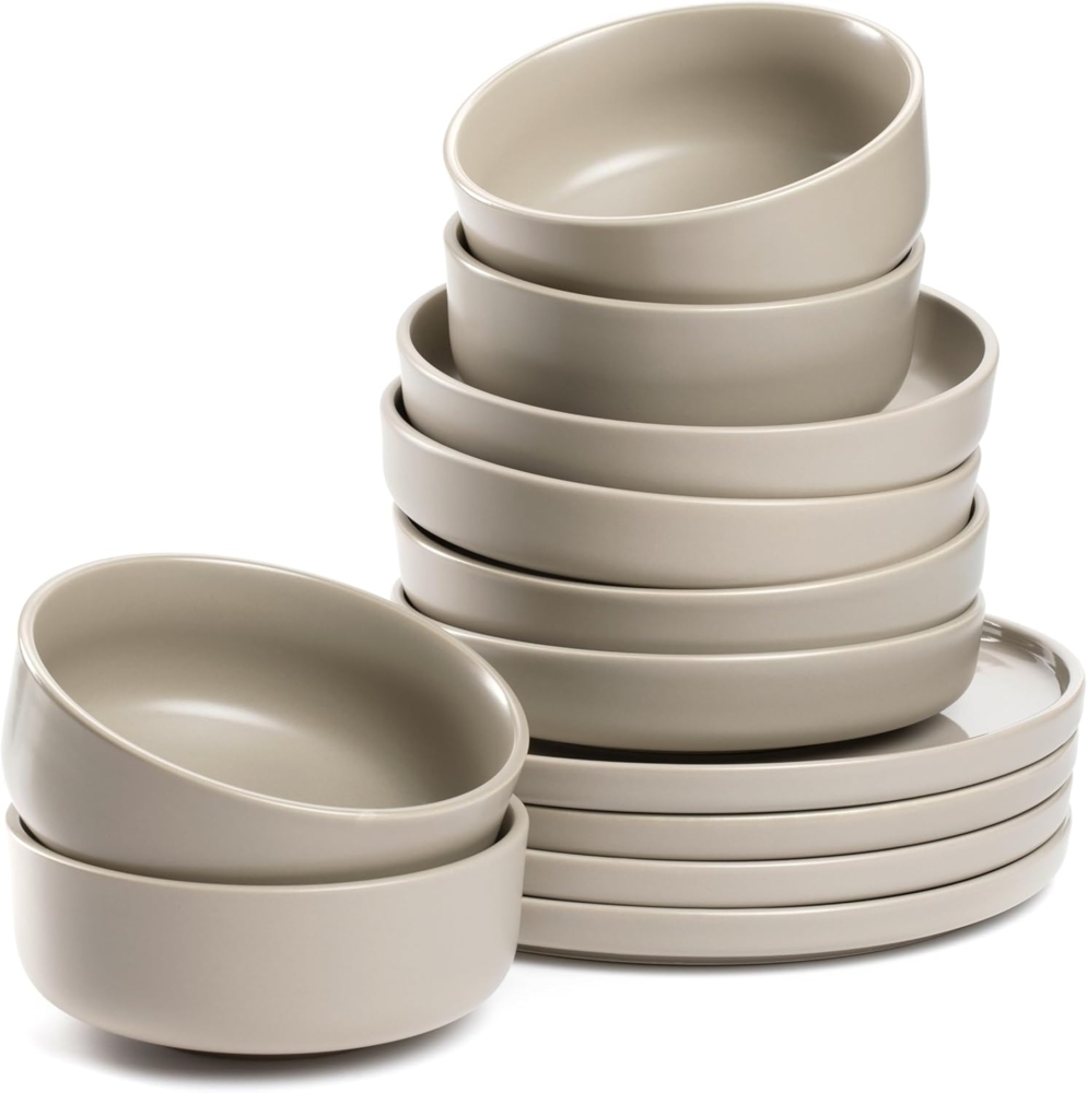 LEONARDO Geschirr-Set ROMA, Geschirrset, 12-teilig (12-tlg), 4 Personen, Keramik, Service, spülmaschinengeeignet Bild 1