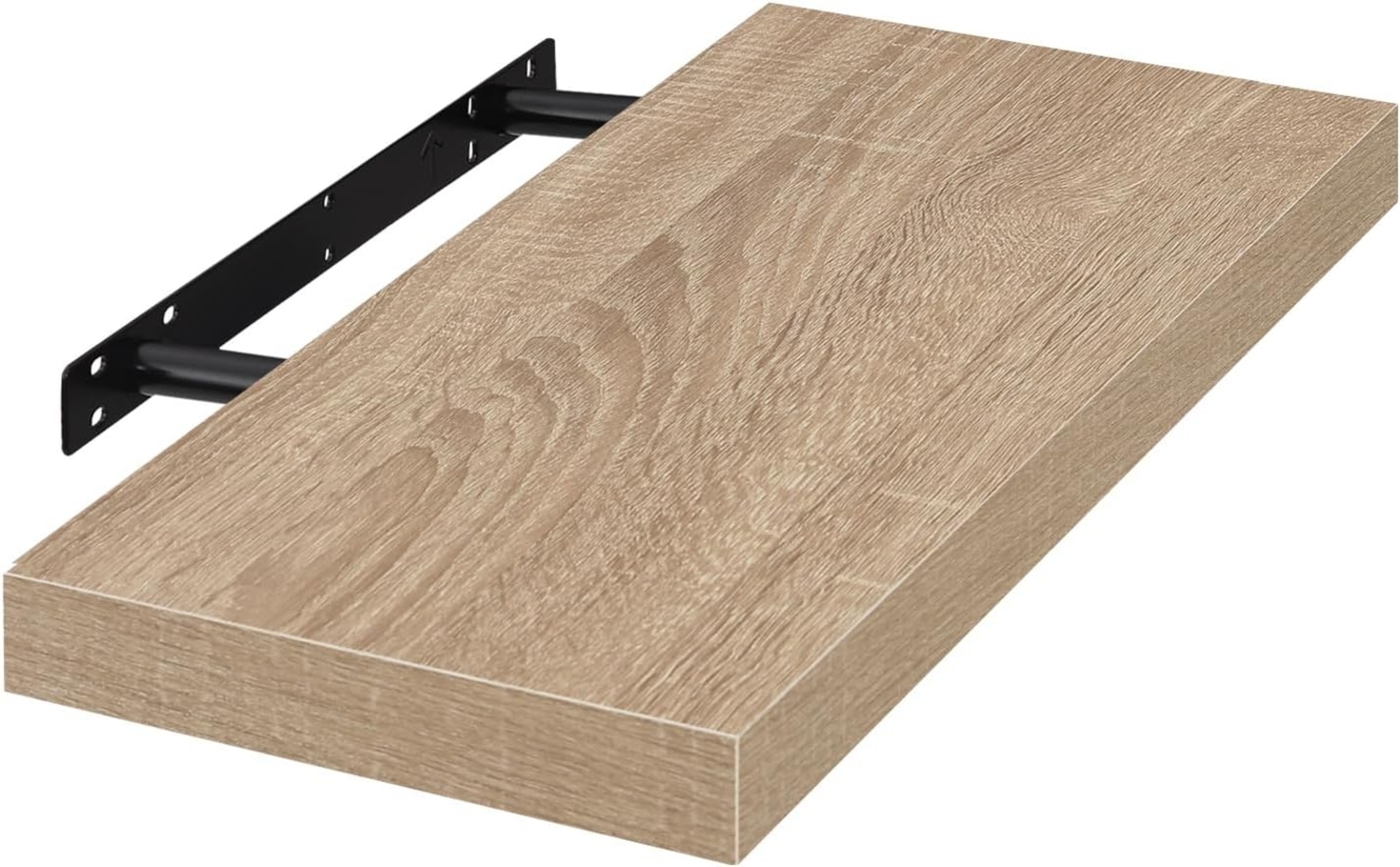 EUGAD Wandregal Wandboard Buchregal Hängeregal DVD CD Regal Holz Board 40cm Eiche 0114QJ Bild 1