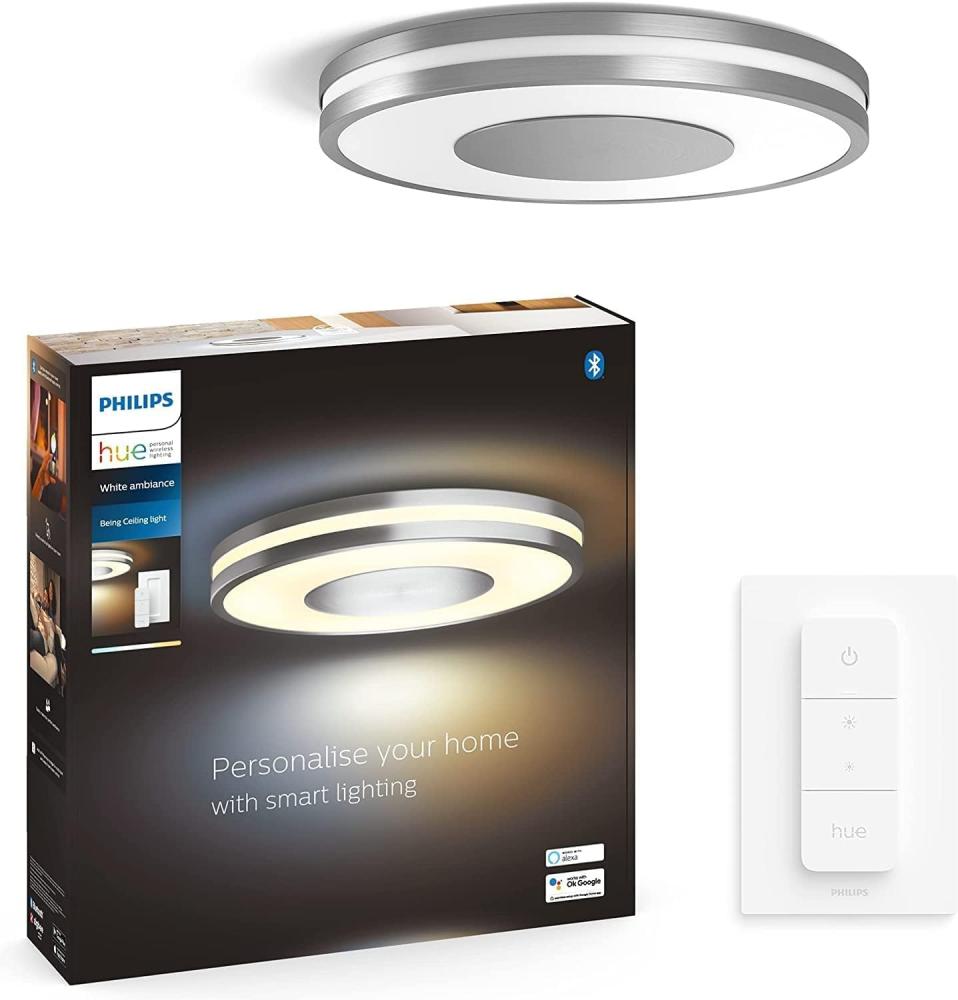 Philips Hue Being Plafond Ceiling Light - Aluminium Bild 1