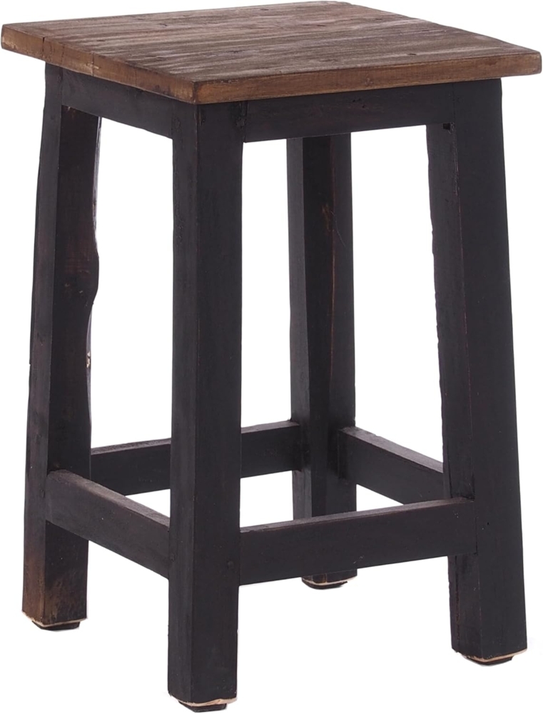 DESIGN DELIGHTS Hocker Sitzhocker MADERO, 48x30cm(HxB) Altholz Holzhocker, massivholz Hocker Bild 1