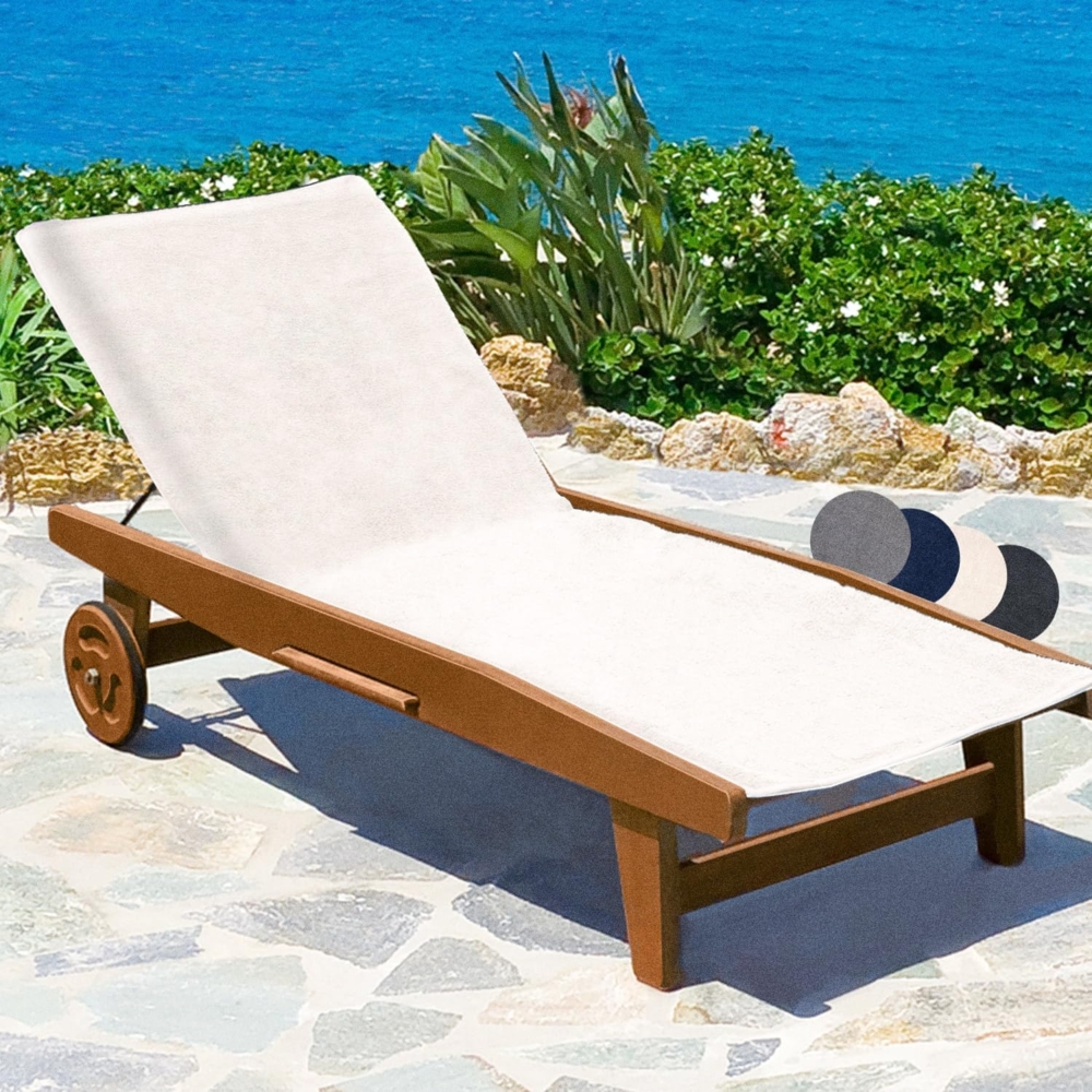 Beautissu Handtuch Marbella, 100% Baumwolle , für Sonnenliege 200x70cm Bild 1