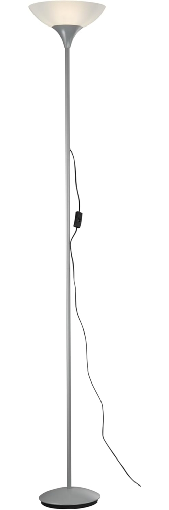 Reality Leuchten R4302-87 Fluter, 1x E27, titanfarben, Schirm in weiß Bild 1