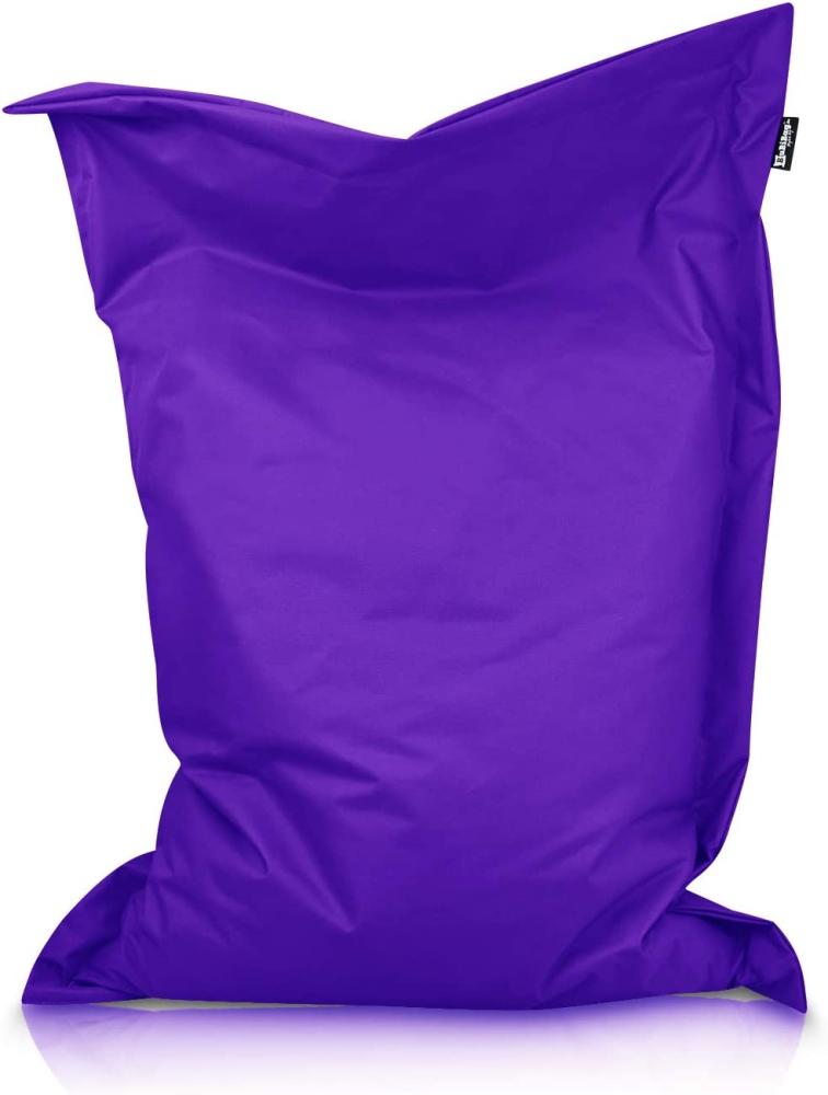 BuBiBag XXL Sitzsack, Outdoor Sitzsäcke für Kinder und Erwachsene, Bodenkissen Beanbag Fatboy wetterfest (Lila 200x140 cm) Bild 1