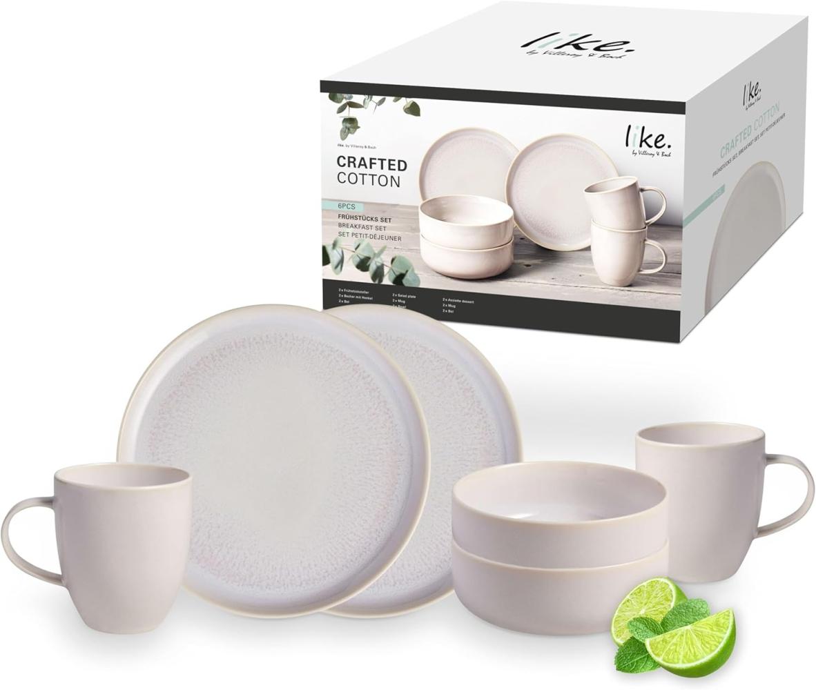 like. by Villeroy & Boch Crafted Cotton Frühstücks-Set 6tlg. Bild 1