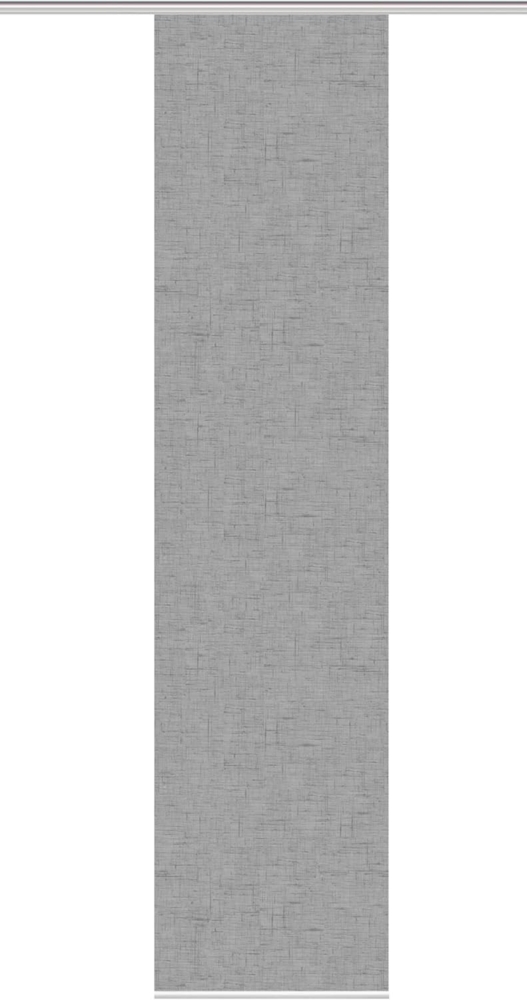 Vision S Vision S | Schiebevorhang Bambusoptik Digitaldruck | Pive 260 x 60 cm 1x Schiebewand inkl. Paneelwagen und Klemmleiste Grau Bild 1