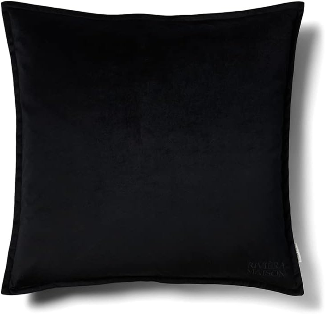 Riviera Maison Kissenbezug RM Velvet Schwarz (60x60 cm) 516120 Bild 1