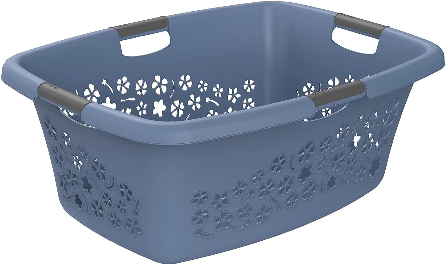 Rotho Wäschekorb Flowers 50 l horizon blue Bild 1