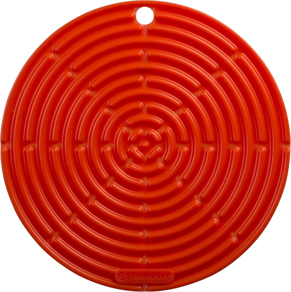 Topflappen Rund Klassik Ofenrot Silikon-Accessoires Le Creuset - Backofen geeignet Bild 1