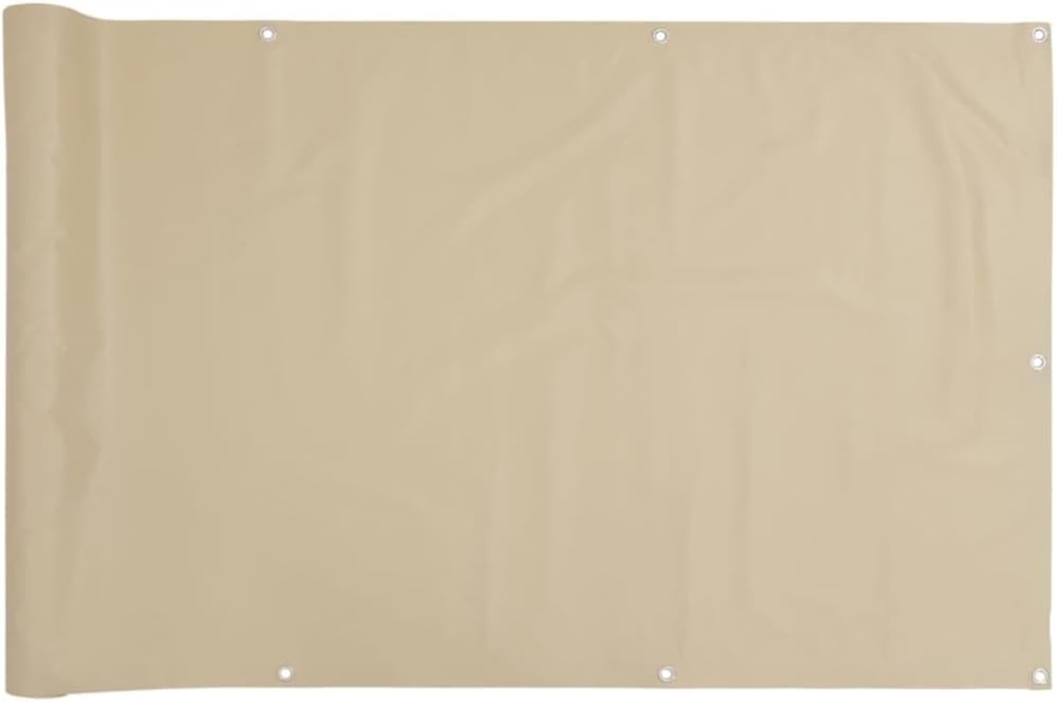 vidaXL Balkon-Sichtschutz Beige 120x600 cm Oxford-Gewebe 134947 Bild 1