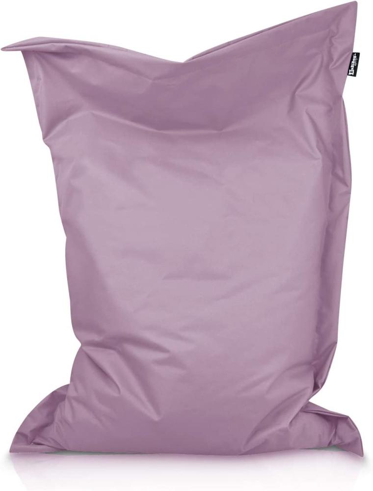 BuBiBag XXL Sitzsack, Outdoor Sitzsäcke für Kinder und Erwachsene, Bodenkissen Beanbag Fatboy wetterfest (Puderflieder 170x145 cm) Bild 1