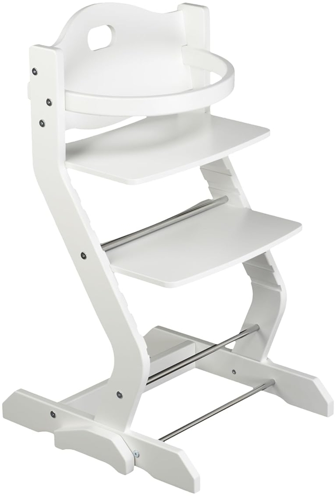 tiSsi® Kinderhochstuhlset mit Grundgestell und Bügel Buche Weiß Bild 1