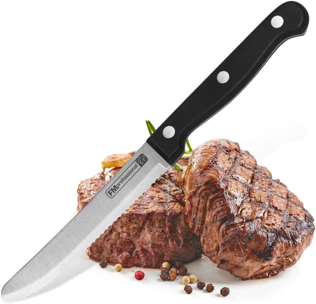 FMprofessional 21214 Steak-/ Pizzamesser mit Wellenschliffklinge und Kunststoffgriff / Messer / Fackelmann Bild 1