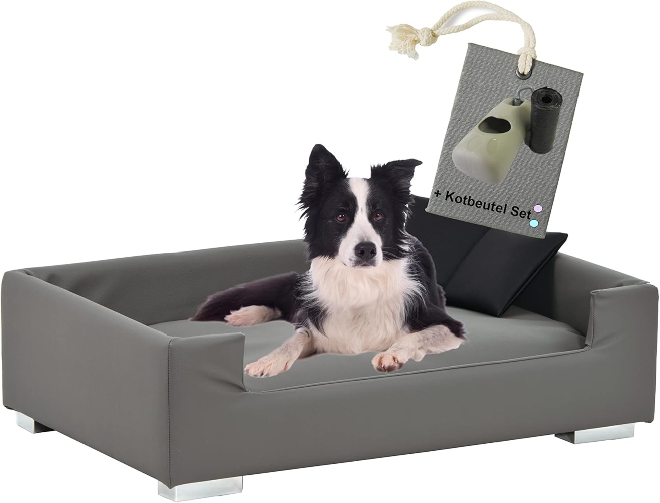 Rohrschneider Tiersofa Hundesofa Candy Hundebett Couch für ultimativen Komfort, abwaschbar Bild 1